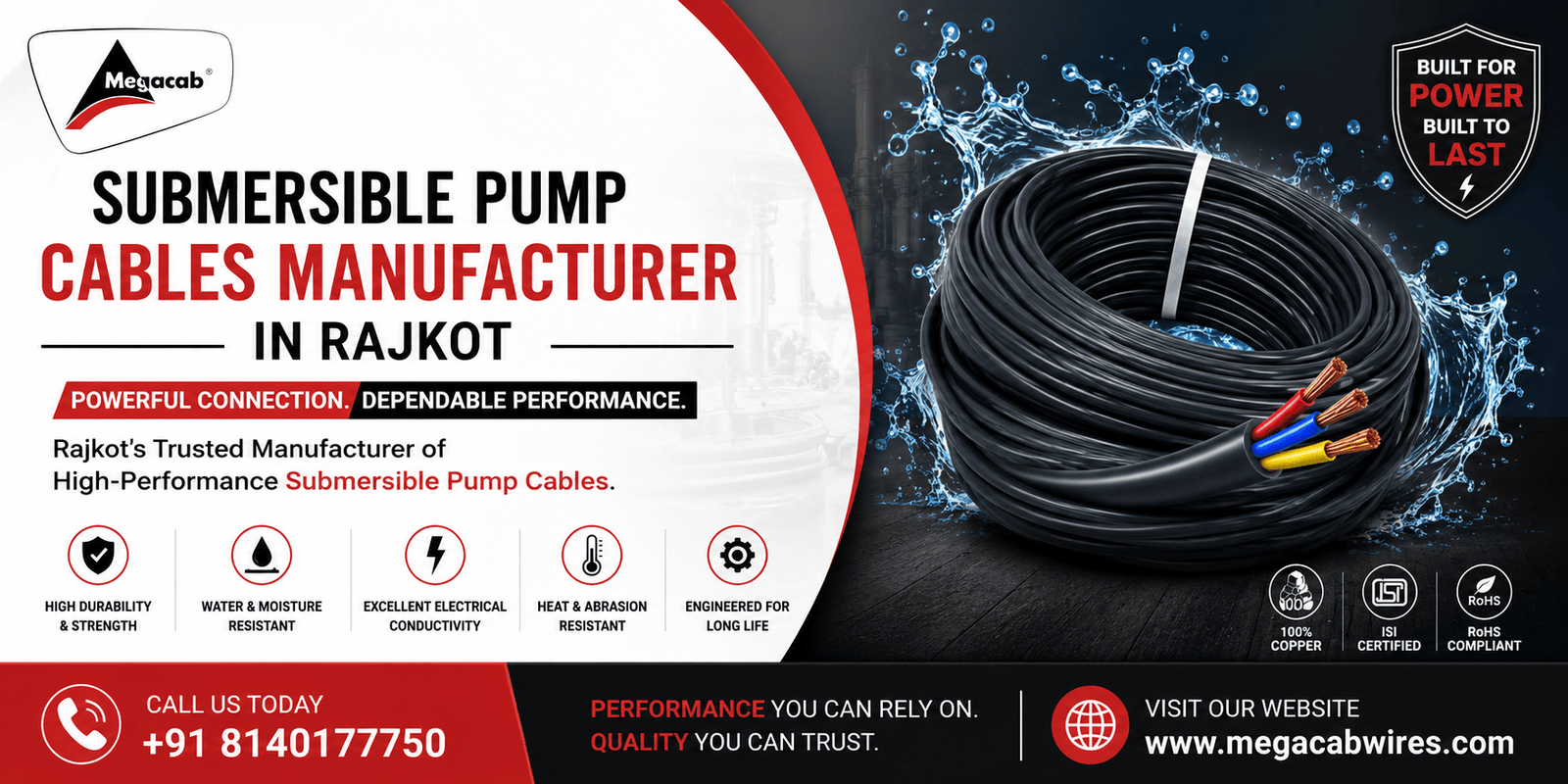 Submersible Pump Cables Manufacturer in Rajkot