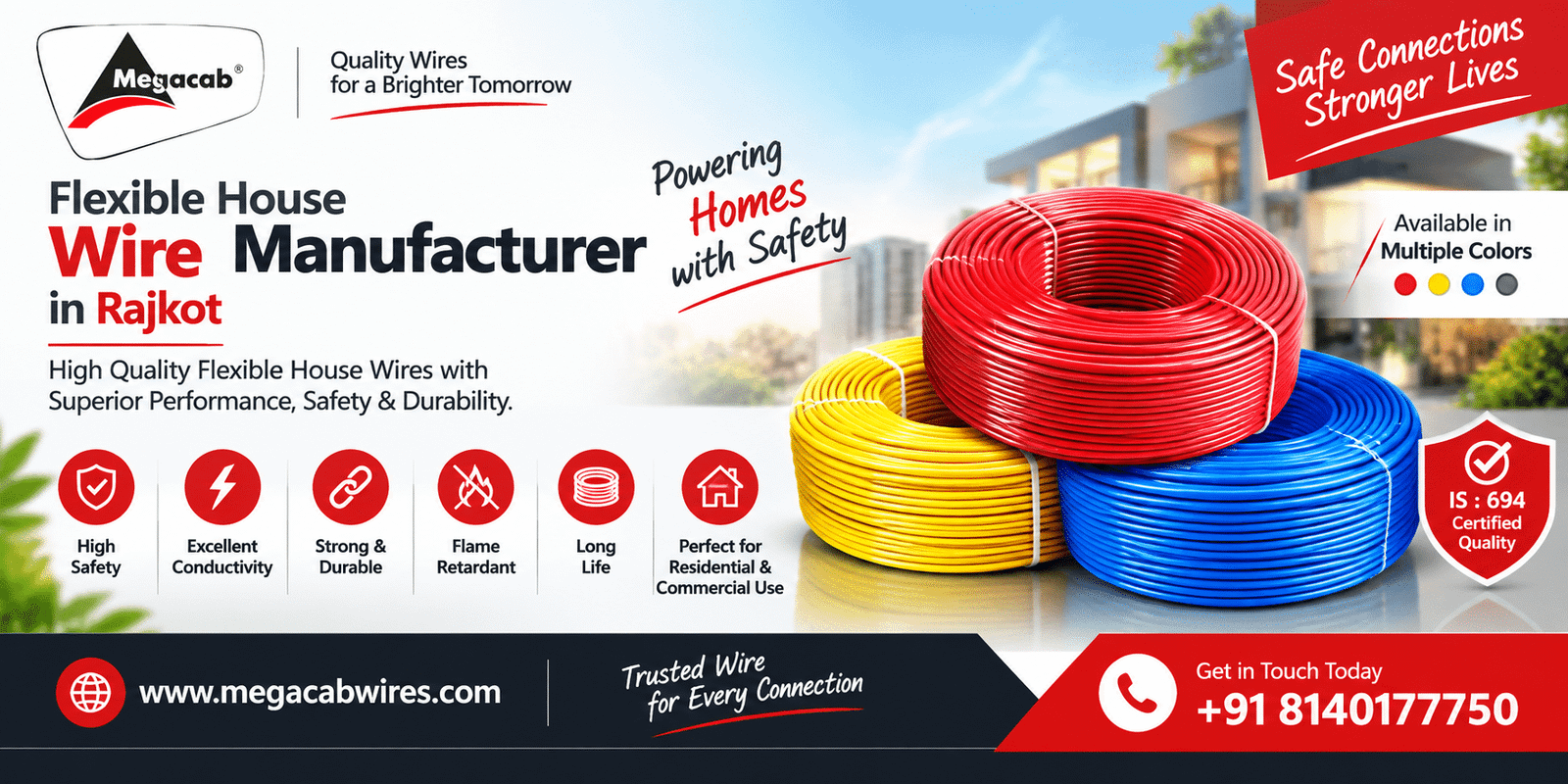 Flexible House Wire Manufacturer in Rajkot